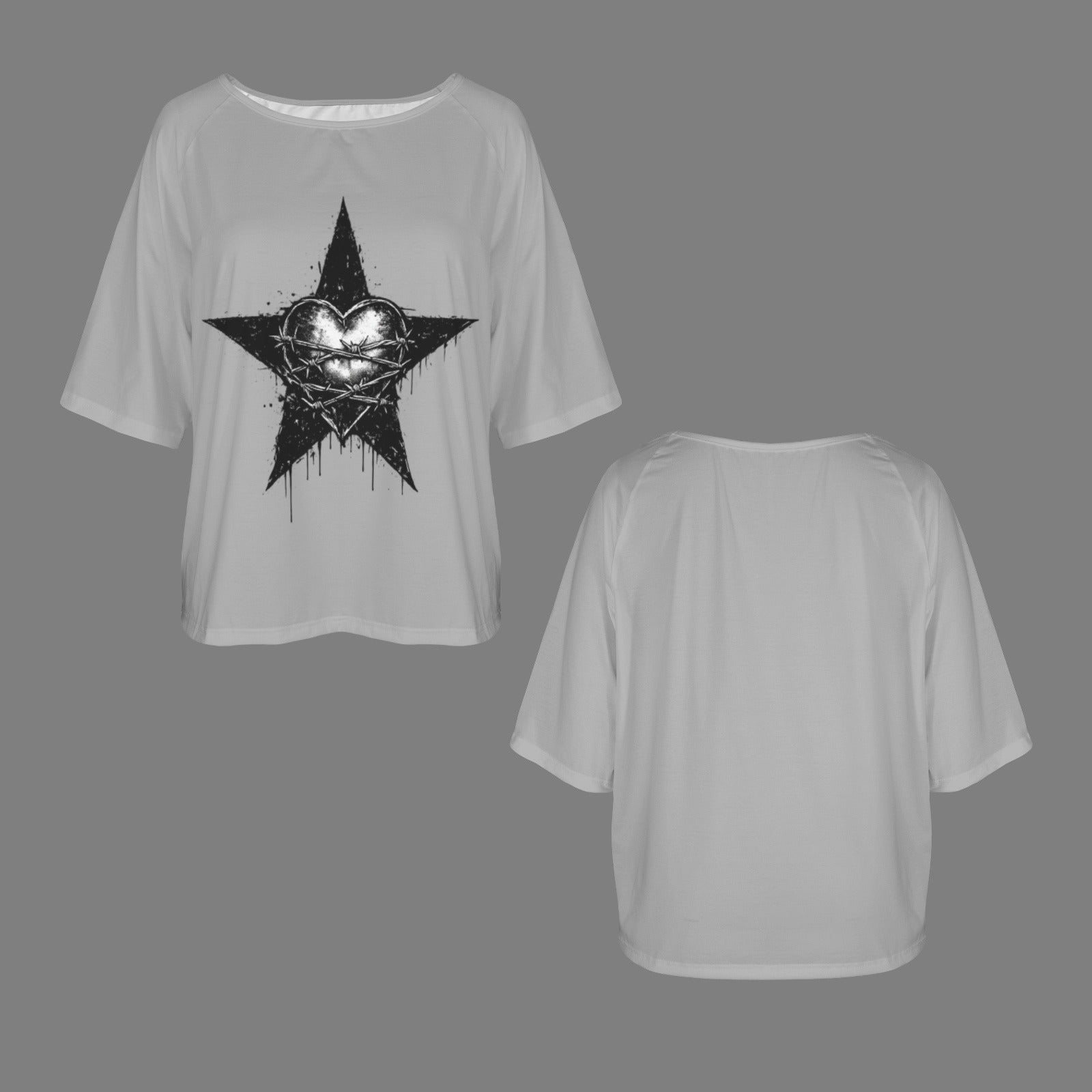 Black Star Off the Shoulder Tee