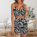 X-ray Flower Crop Cami & High Waist Shorts