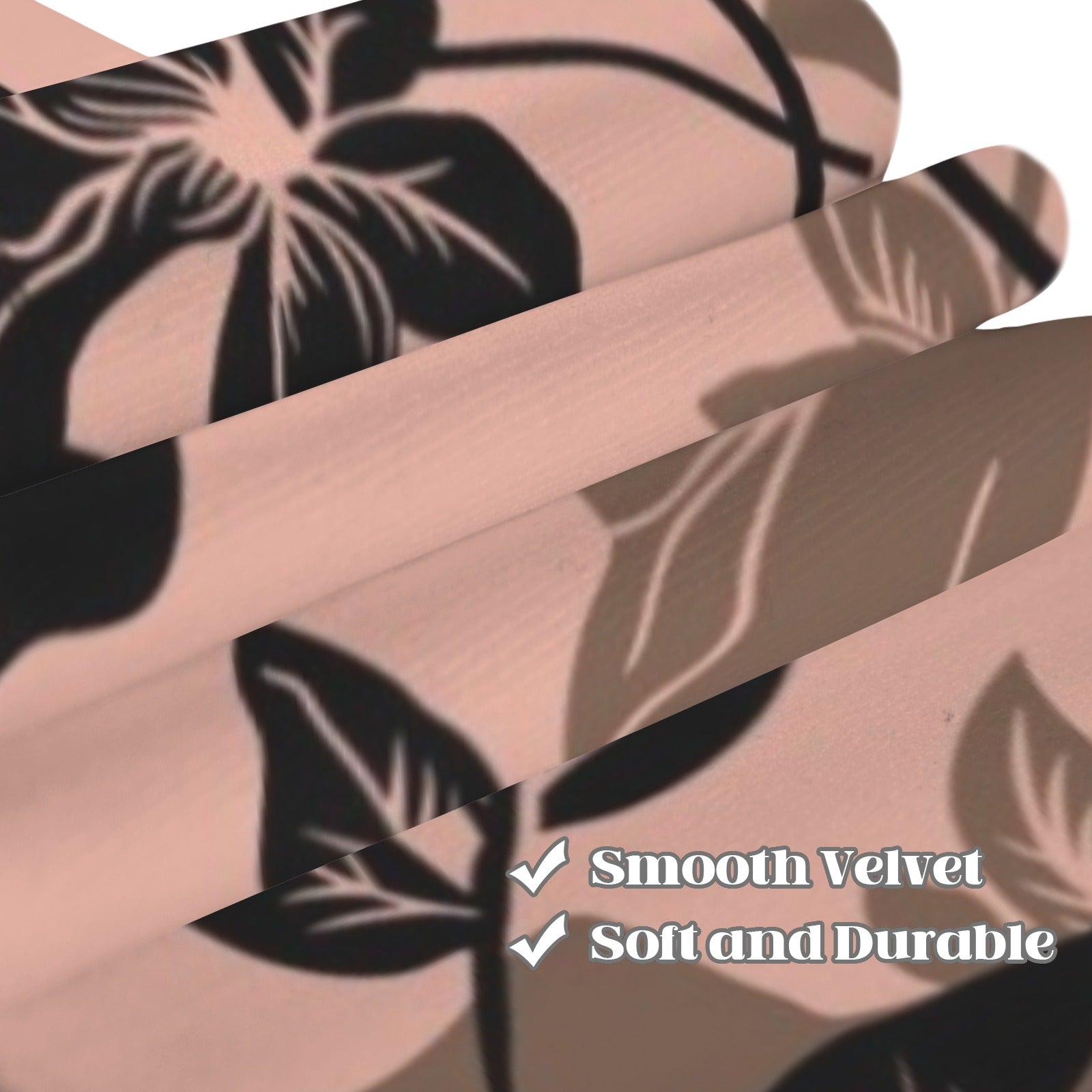 Blushing Black Window Curtains 52"x63"
