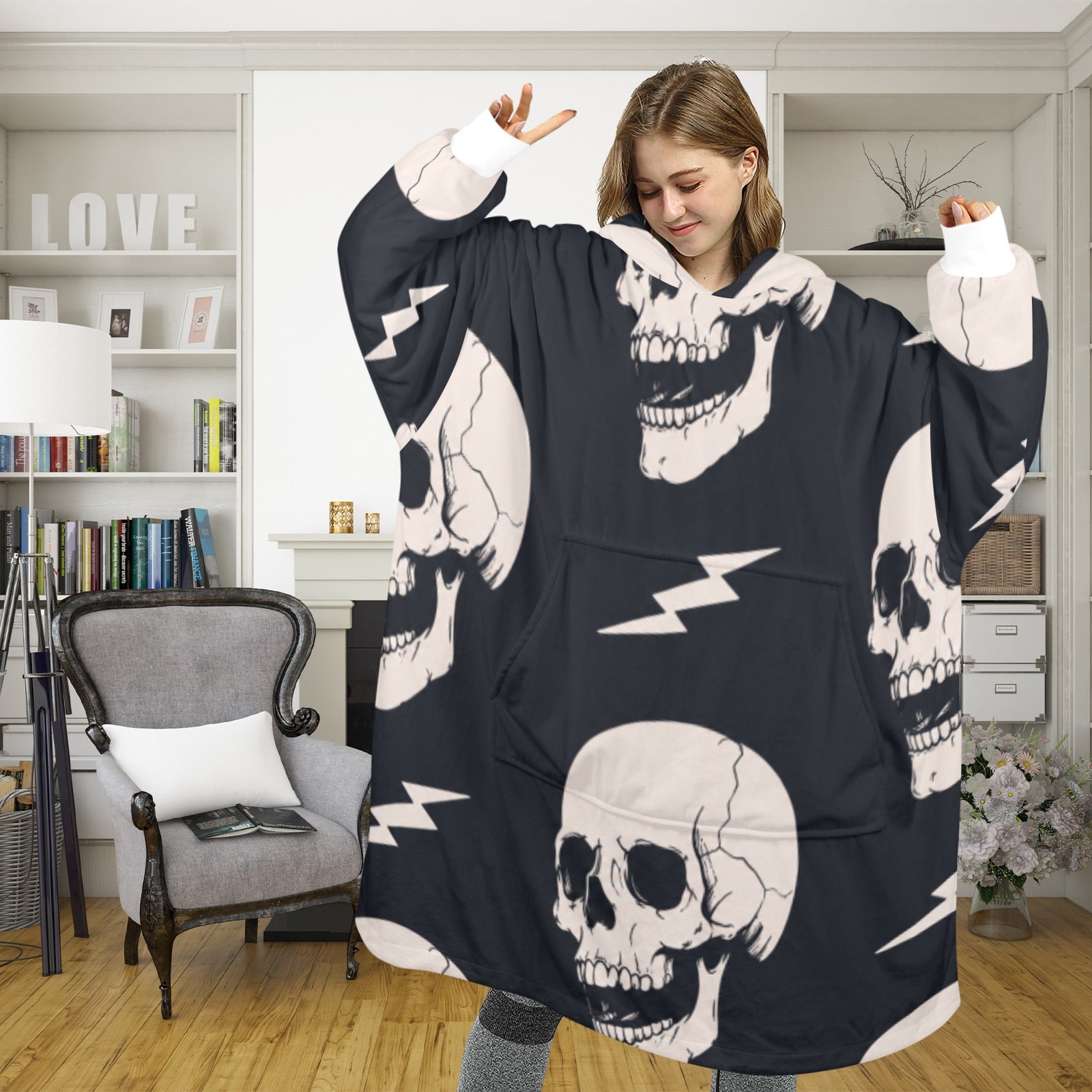 Electric Shock Blanket Hoodie