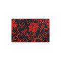 Crimson Floral Kitchen Mat