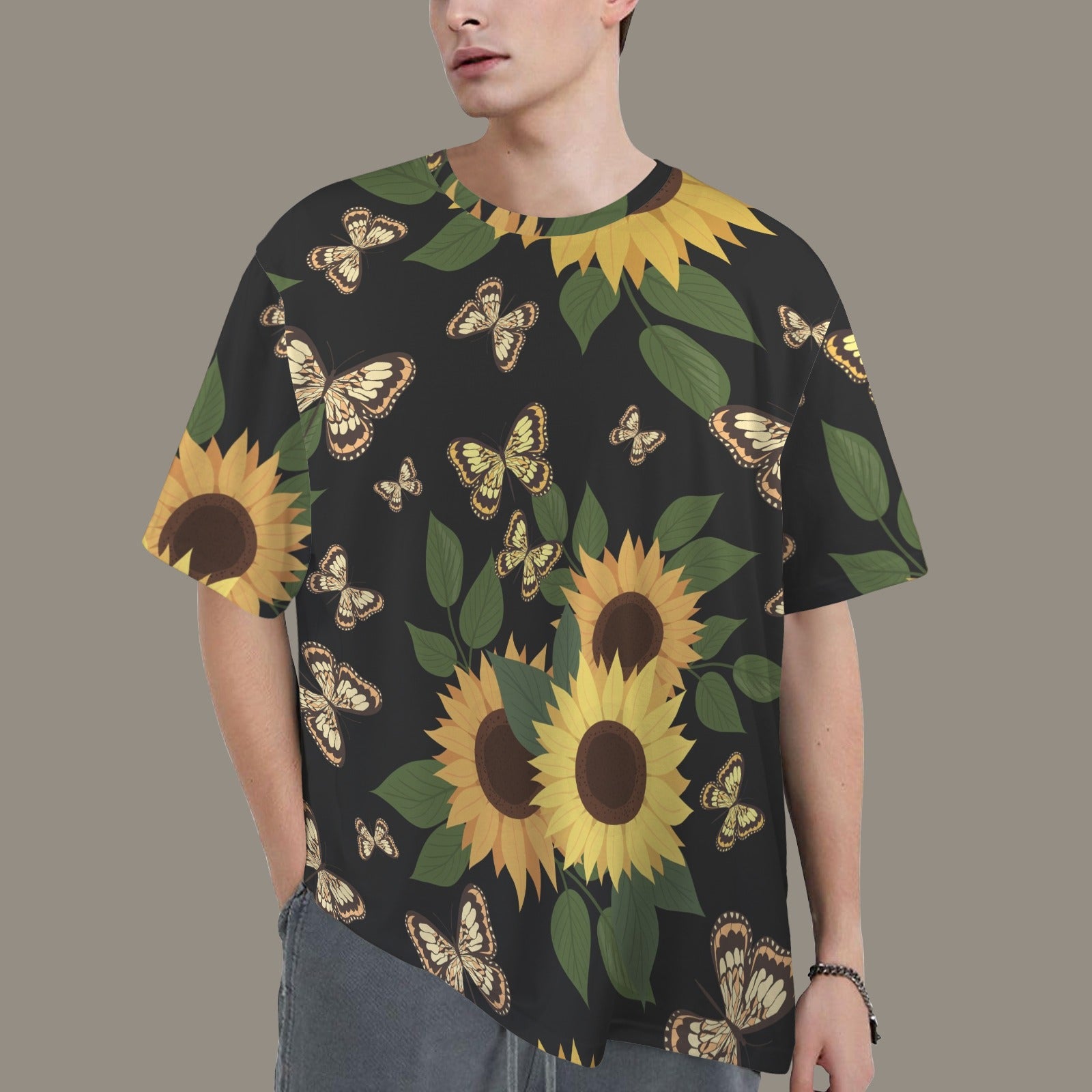 Yellow Butterfly OverSize Shirt