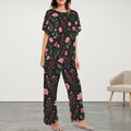 Flowers in Darkness Pajama Set