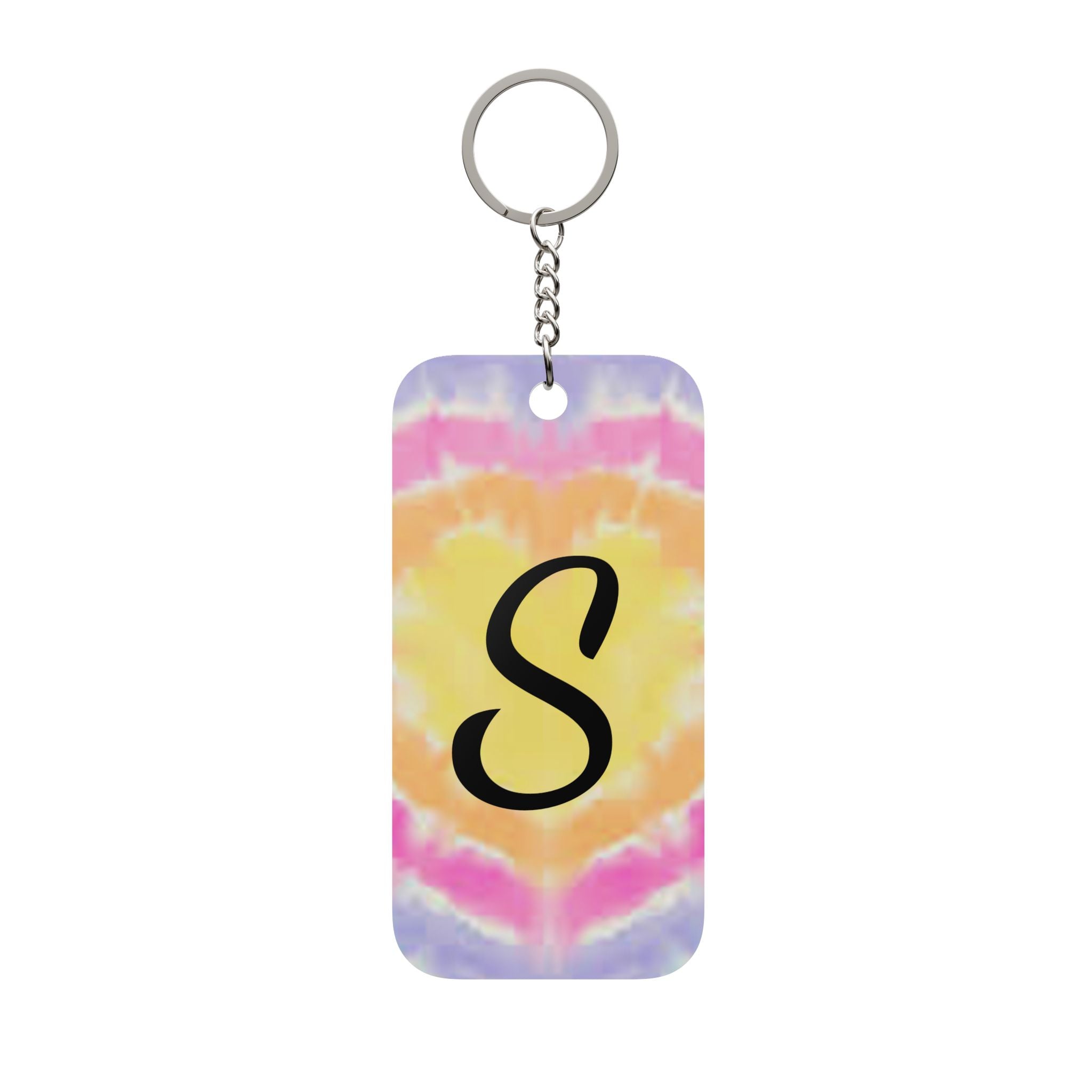 Personalized Pretty Pastel Keychain Charm
