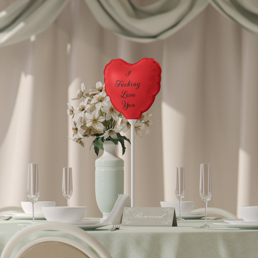 Heart Balloon — "I Fucking Love You" 6" Romantic Party Favor