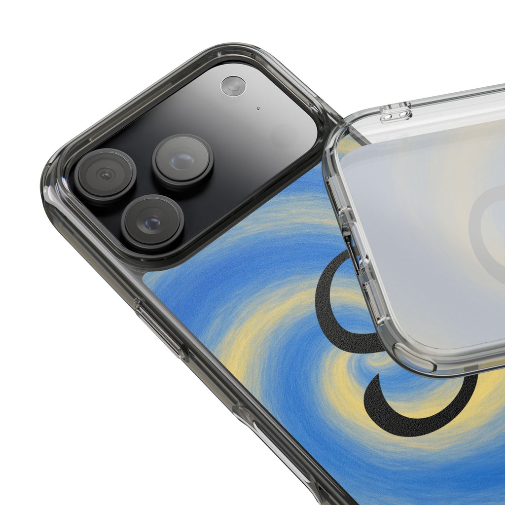 Personalized Blue Lemon Swirl Impact Phone Case