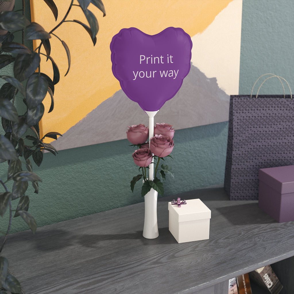 Personalized Custom 6" Heart Balloons