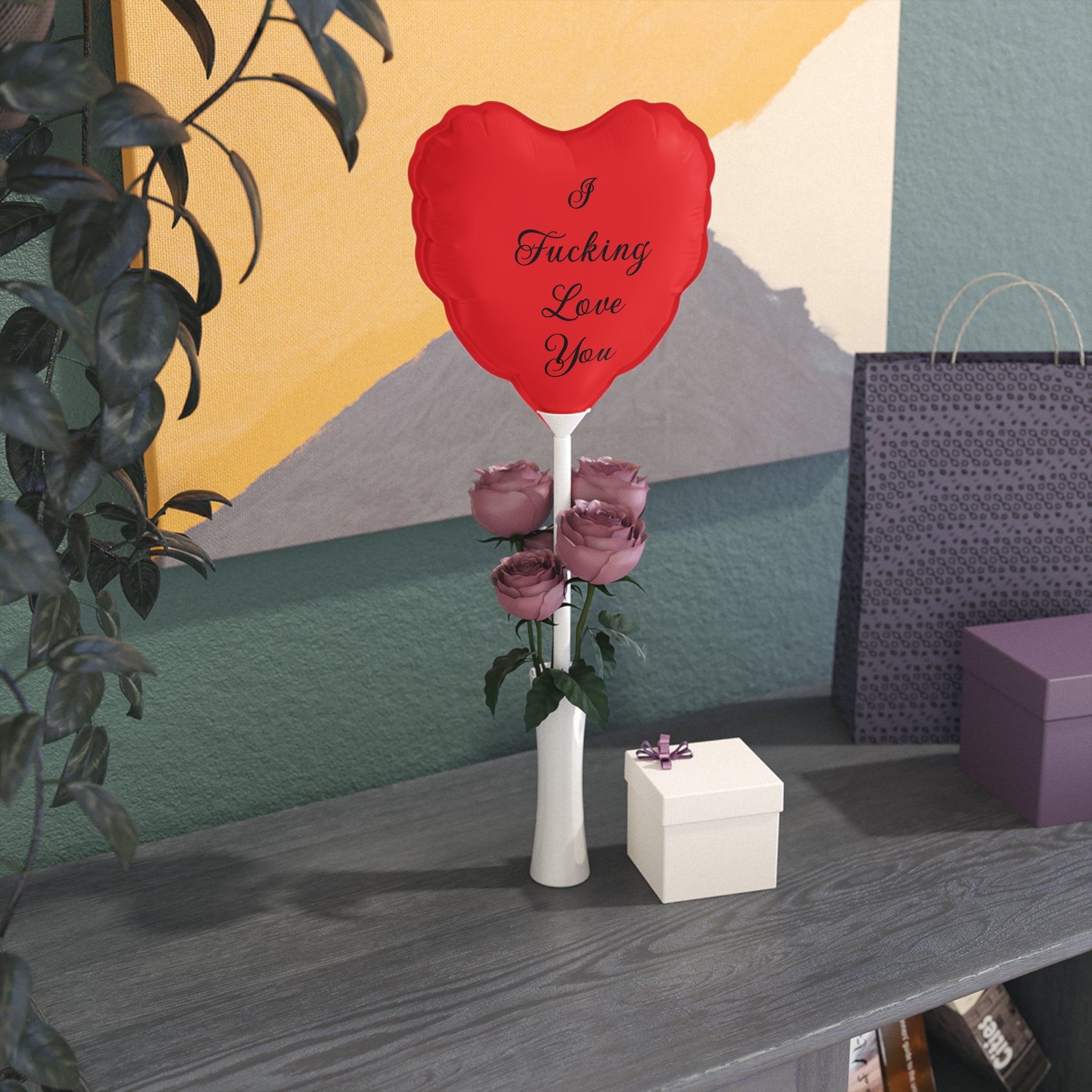 Heart Balloon — "I Fucking Love You" 6" Romantic Party Favor