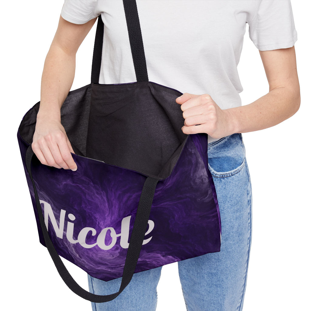 Personalized Smokey Violet Weekender Tote