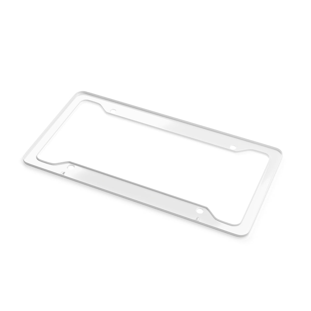 Silver Night License Plate Frame