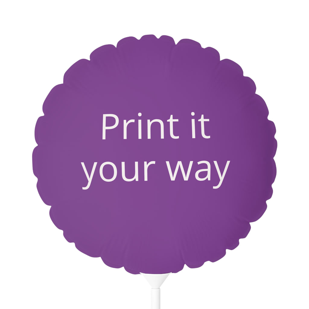Personalized  11" Round Mylar Balloon