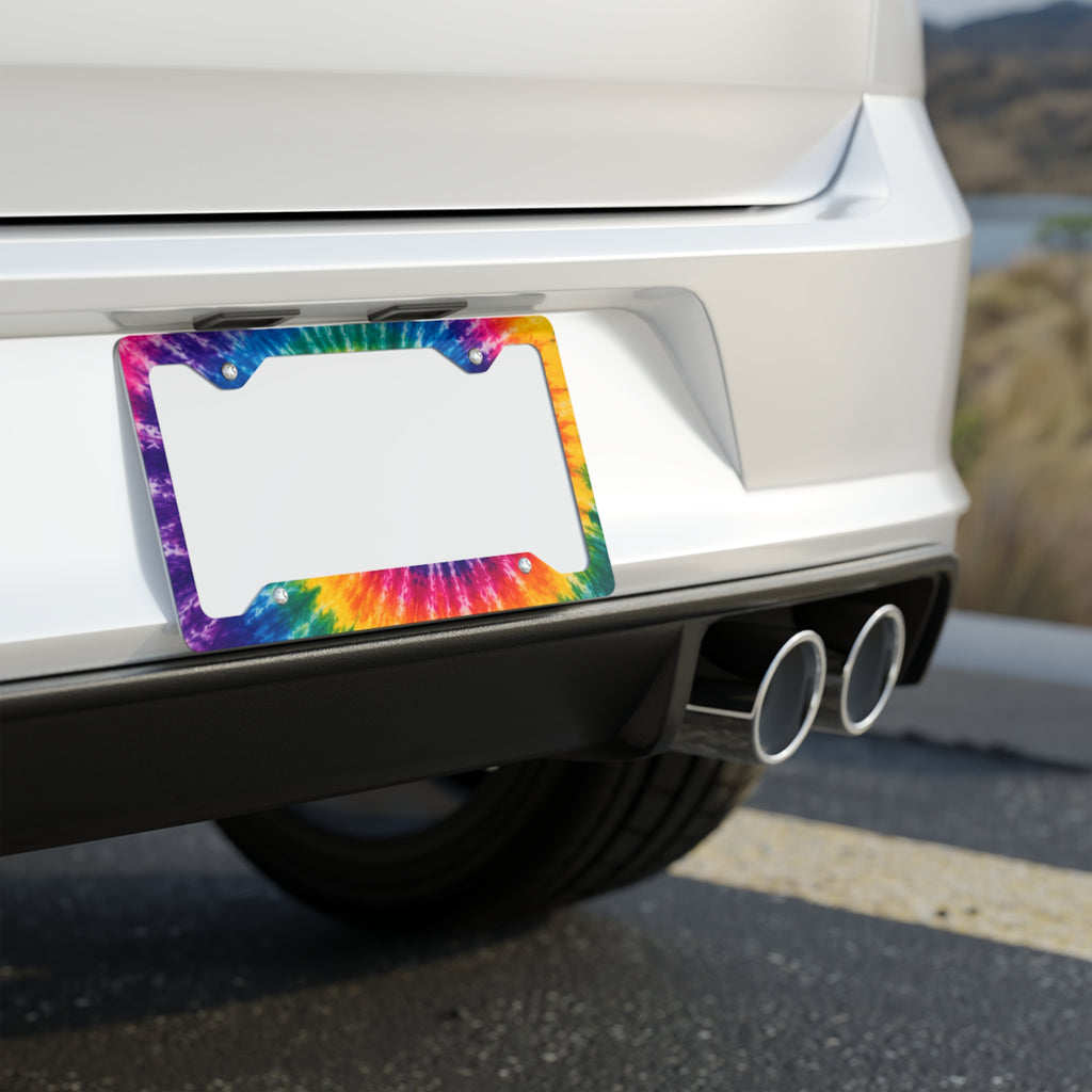 Groovy Metal License Plate Frame