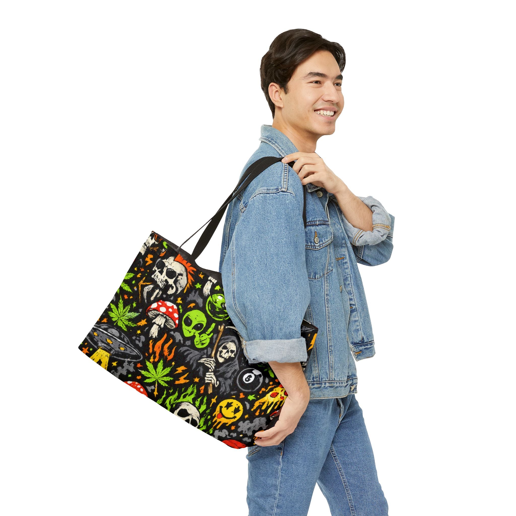 Skull Static Weekender Tote Bag