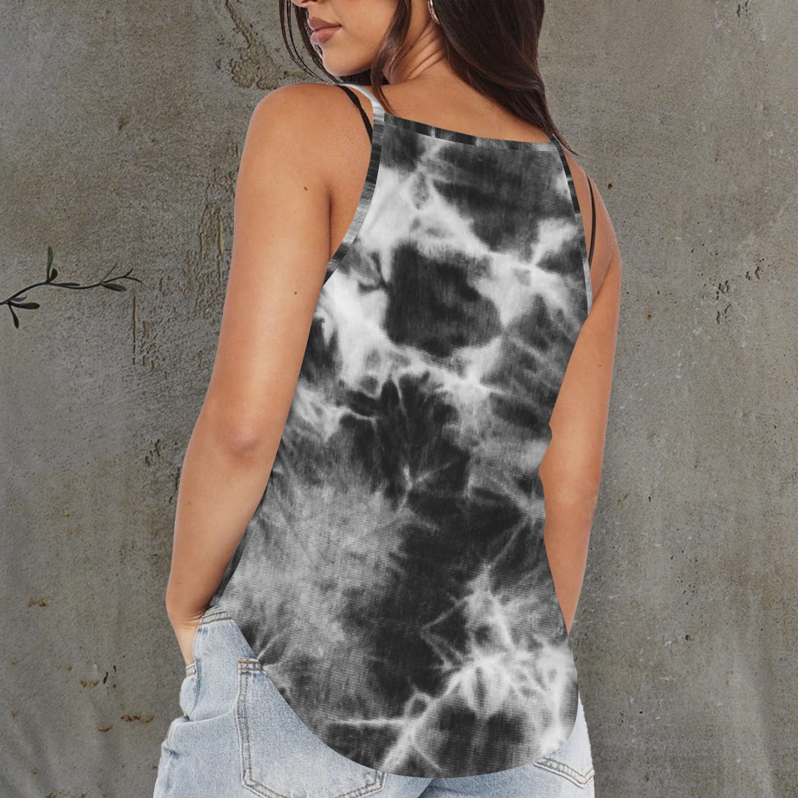 Black Tye Dye Tank