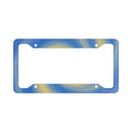 Blue Swirl License Plate Frame — Decorative Car Plate Border