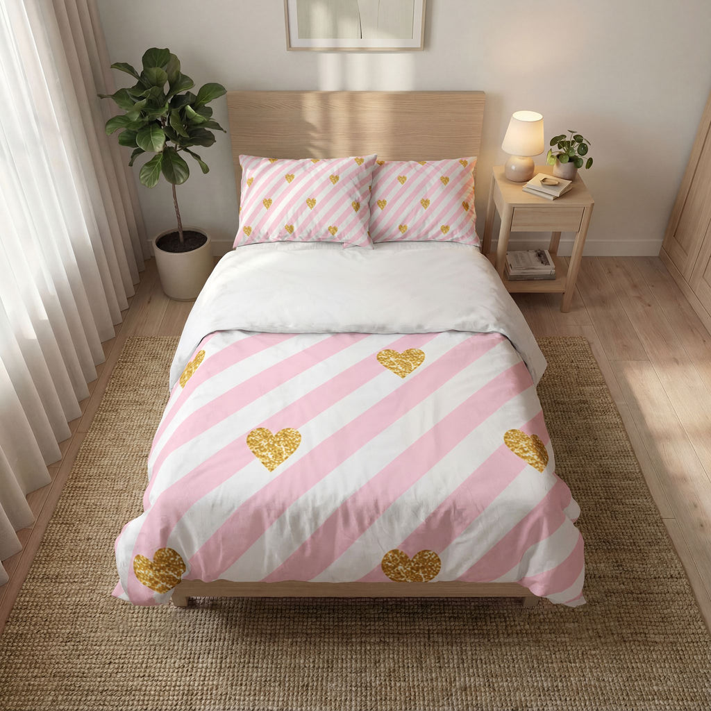 Pink Luxe 3pc Quilt Cover Set