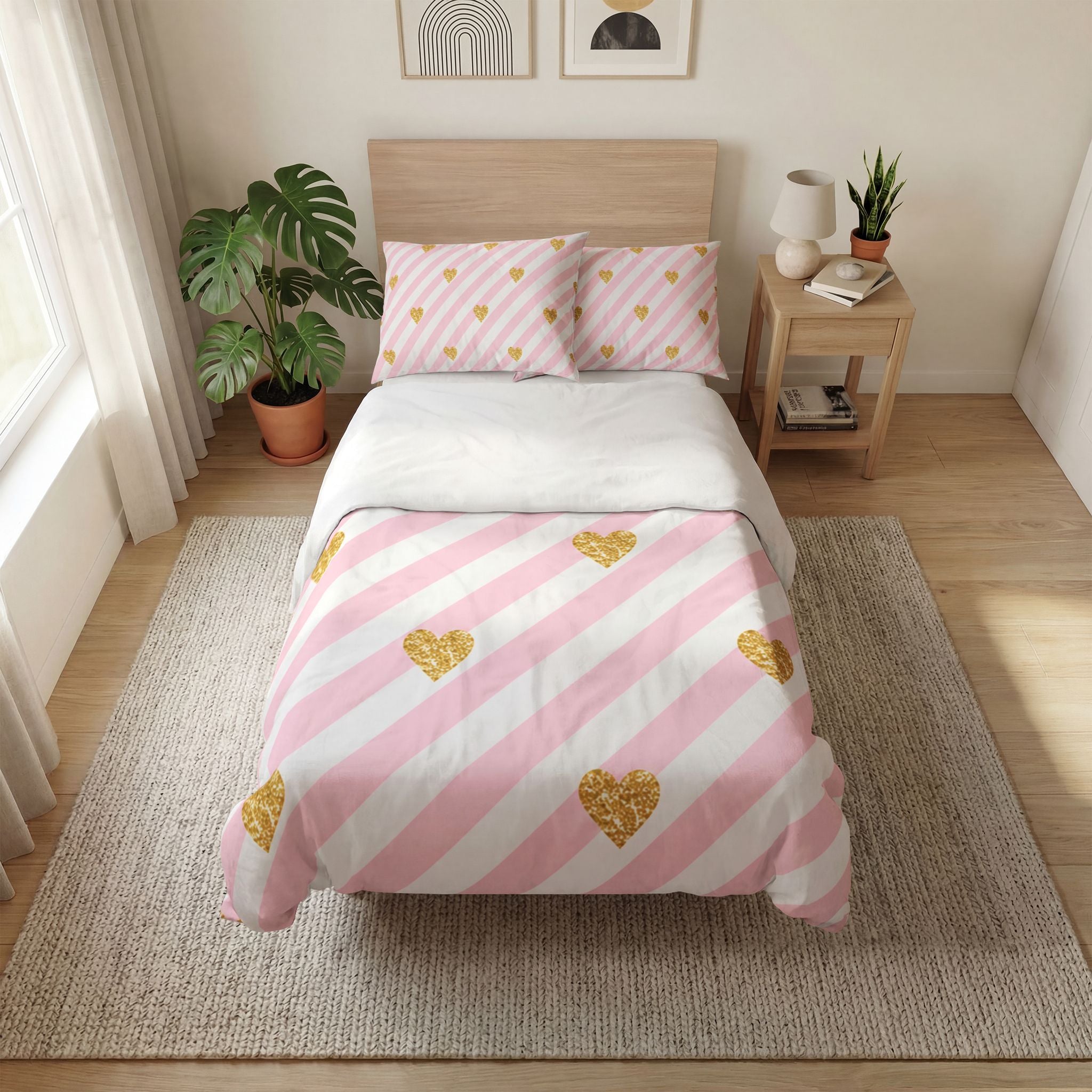 Pink Luxe 3pc Quilt Cover Set