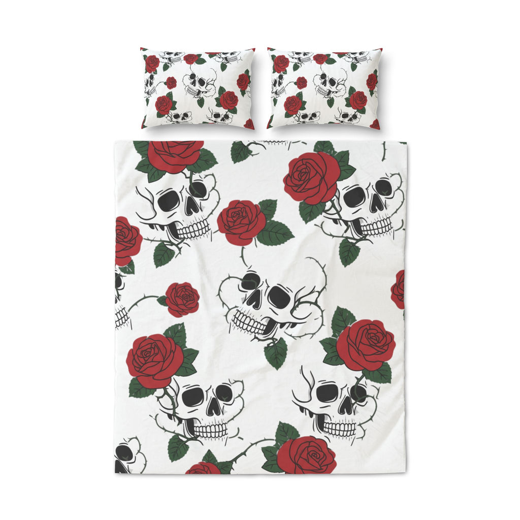 Lovely Skull 3pc Quilt Cover Set