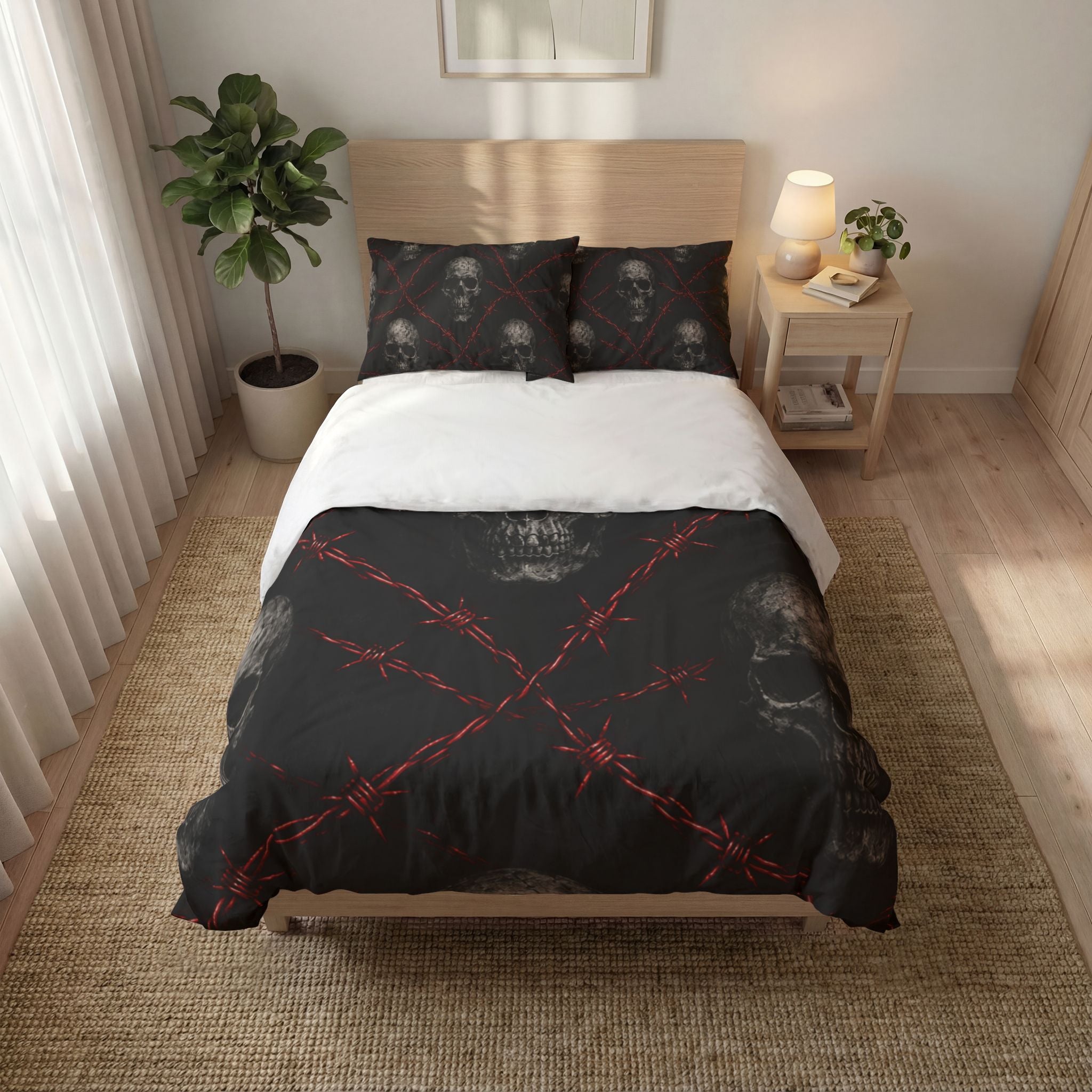 Crimson Coil 3pc Quilt Cover Set