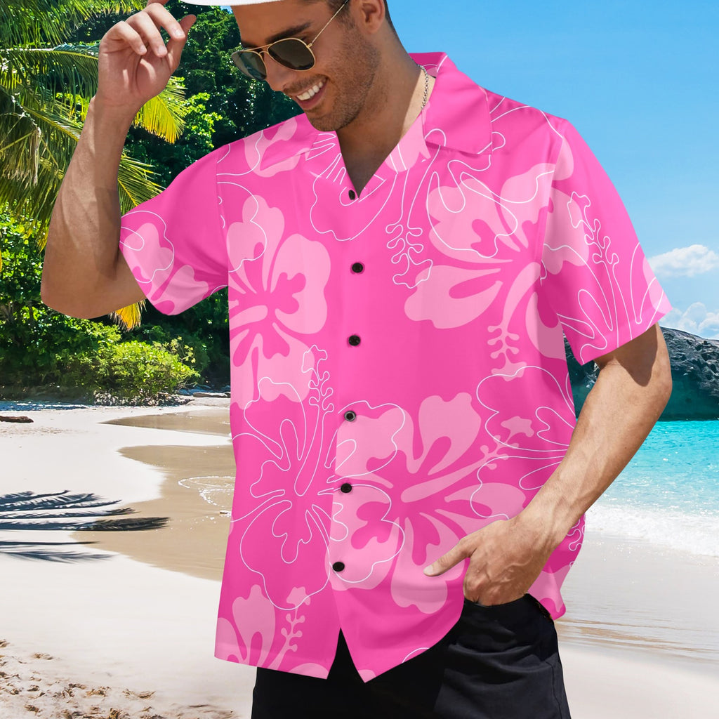Tropical Pink Hawiann Shirt