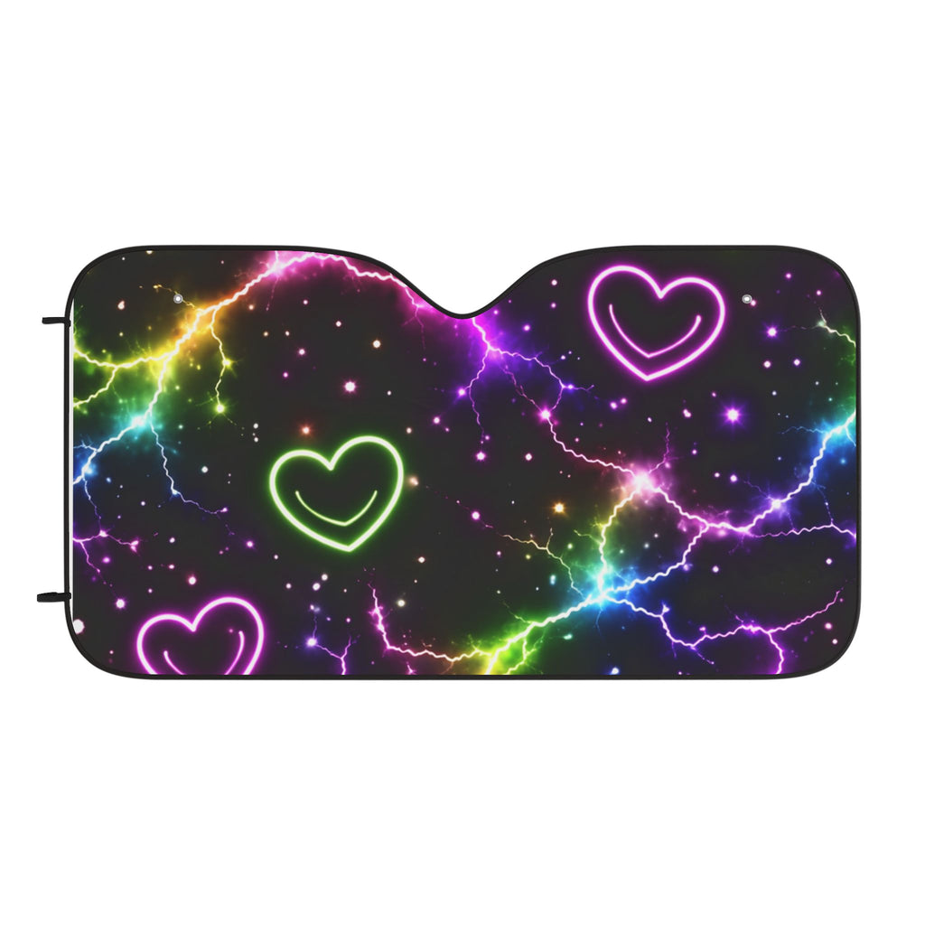Electric Heart Car Sun Shade