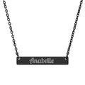 Personalized Engravable Horizontal Bar Necklace