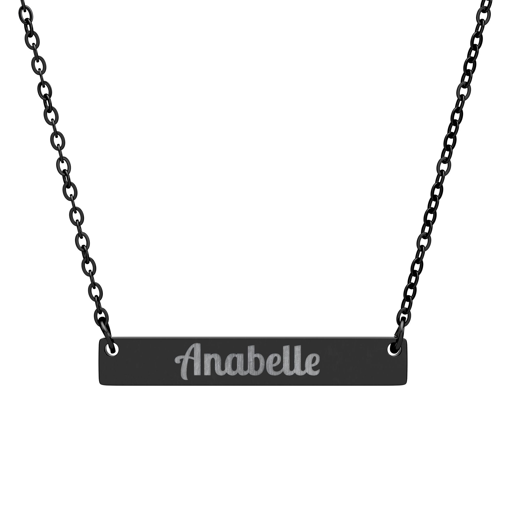 Personalized Engravable Horizontal Bar Necklace