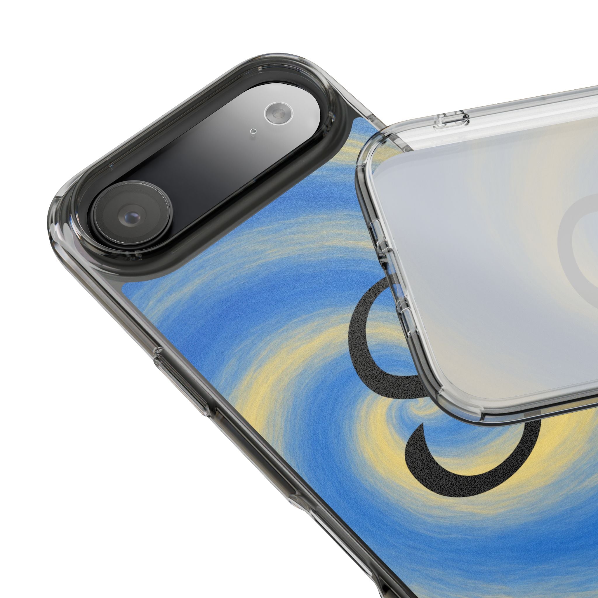 Personalized Blue Lemon Swirl Impact Phone Case