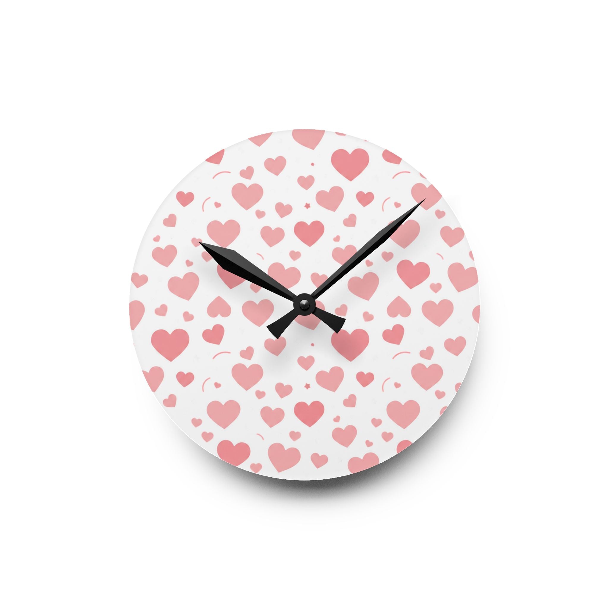 Pretty In Pink Acrylic Wall Clock