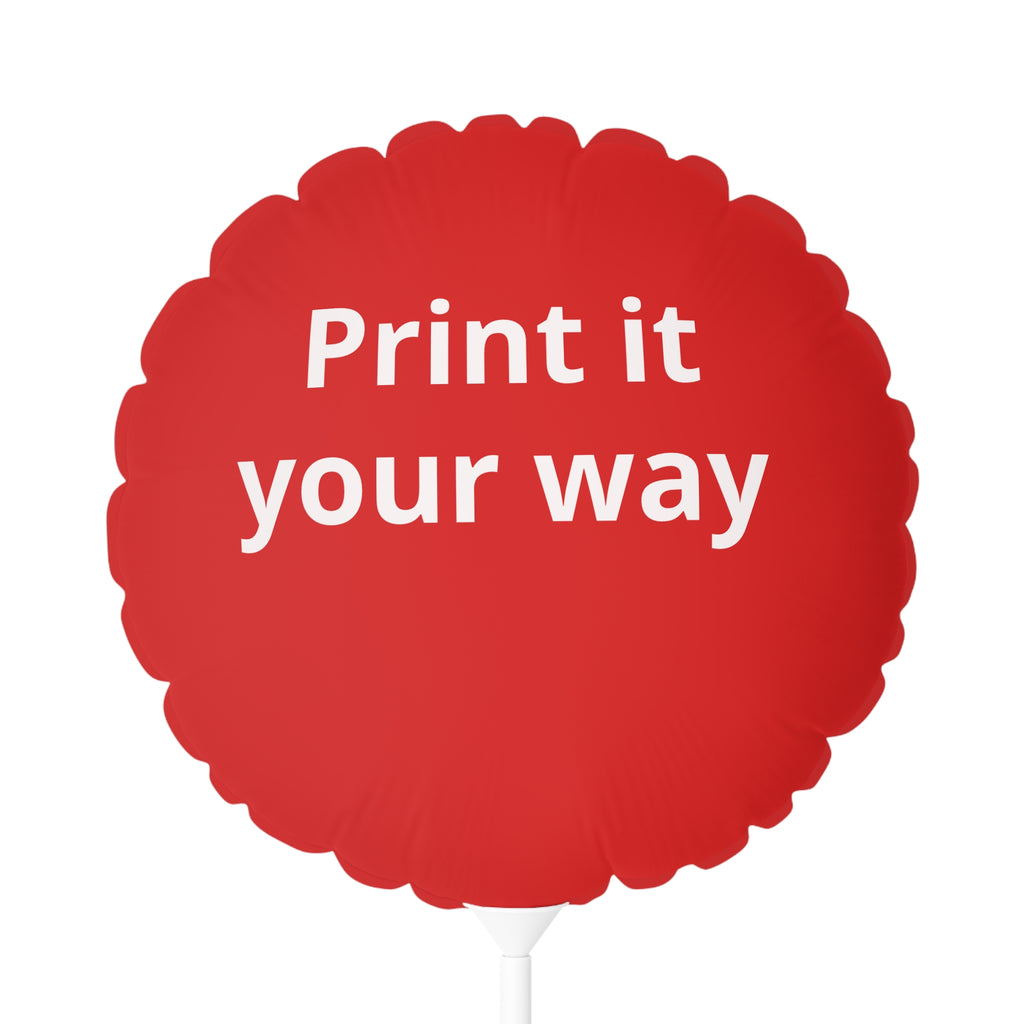 Personalized 11" Custom Red Foil Balloon