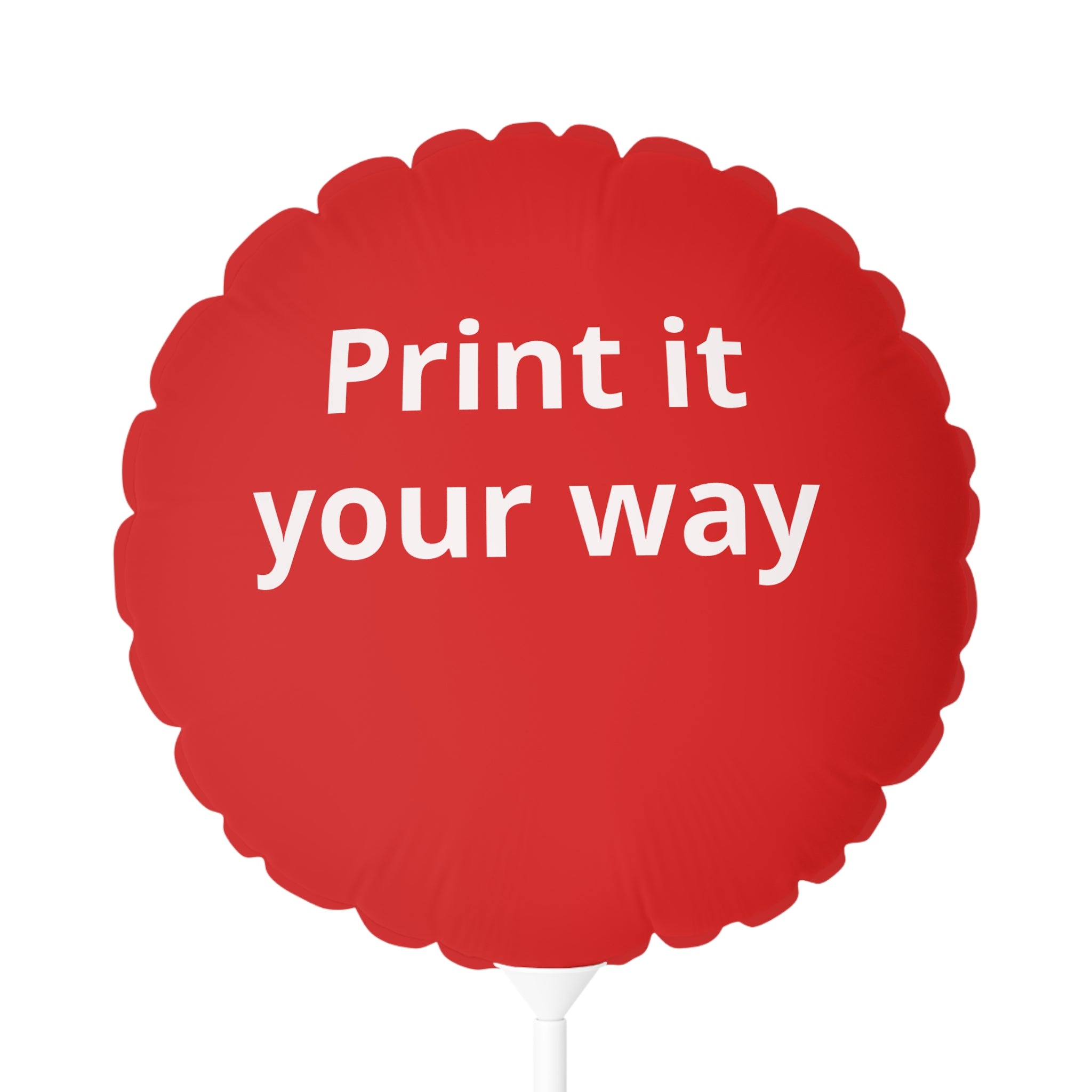 Personalized 11" Custom Red Foil Balloon