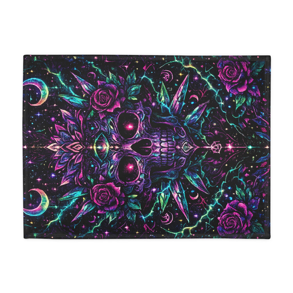 Toxic Skull Plush Fleece Blanket