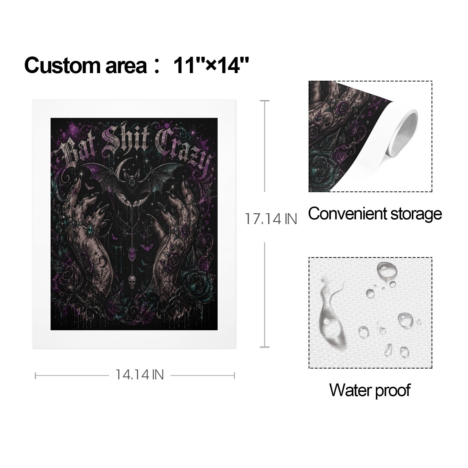 Bat Sh*t Beautiful Art Print 11"x14"