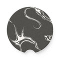 Soapstone Marble Car Coaster — Black Stone Drink Holder for Cupholders