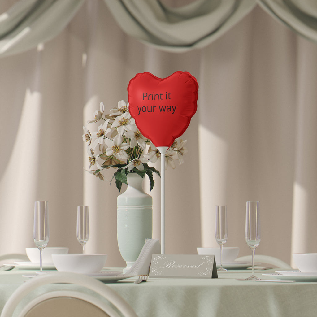 Personalized 6" Heart Balloon