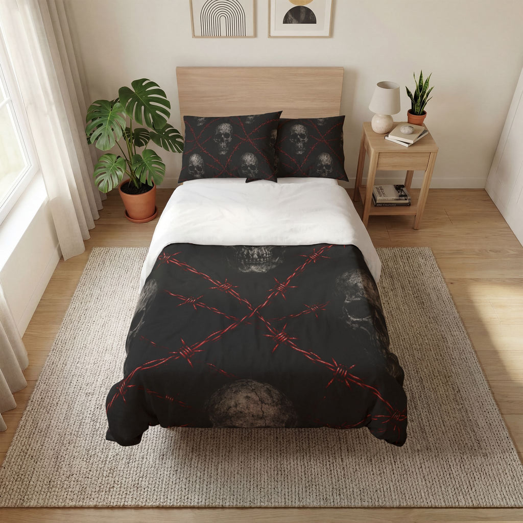 Crimson Coil 3pc Quilt Cover Set