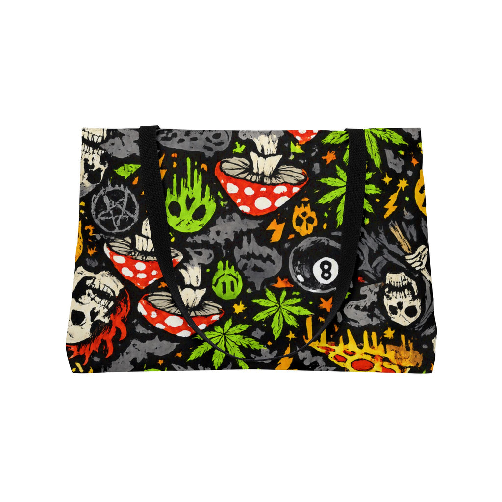 Skull Static Weekender Tote Bag