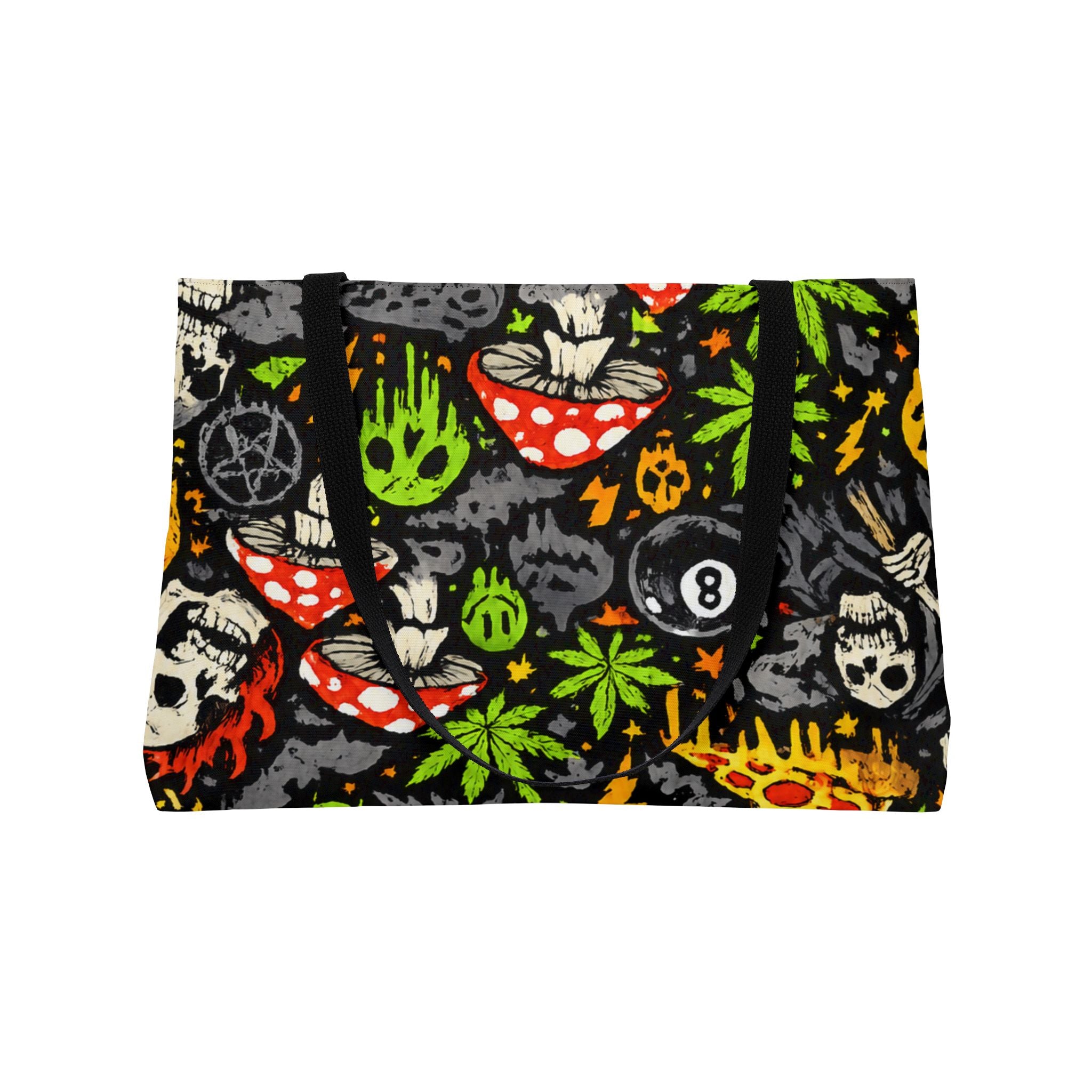 Skull Static Weekender Tote Bag