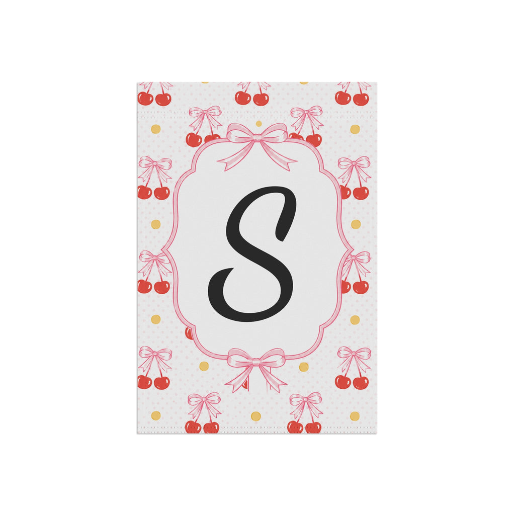 Personalized Cherry Garden Flag