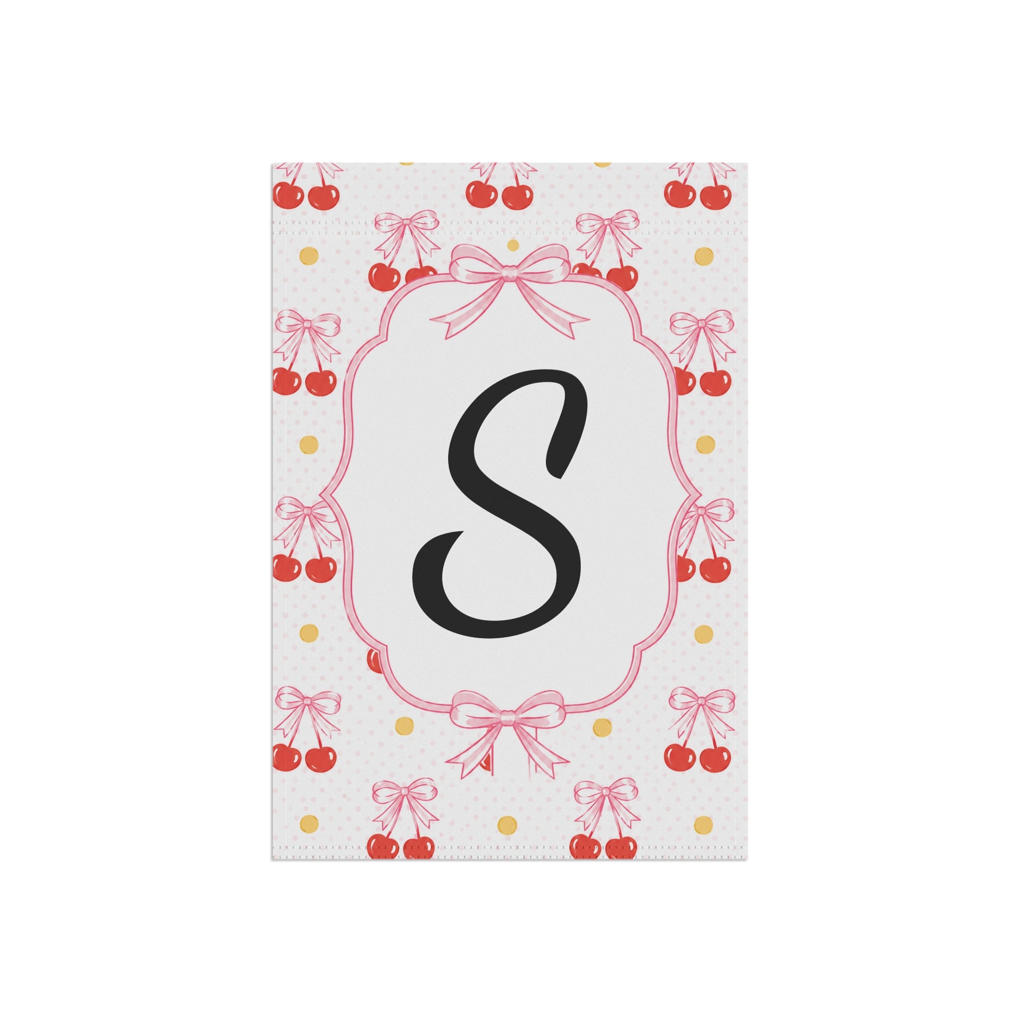 Personalized Cherry Garden Flag