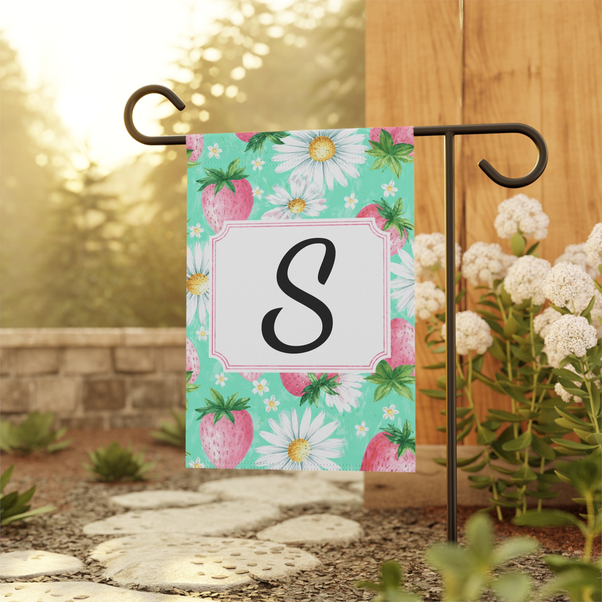 Personalized Sweet Berry Garden Flag