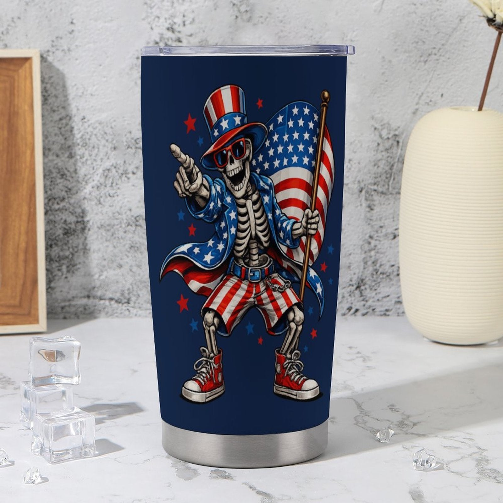Red White And Bone Tumbler