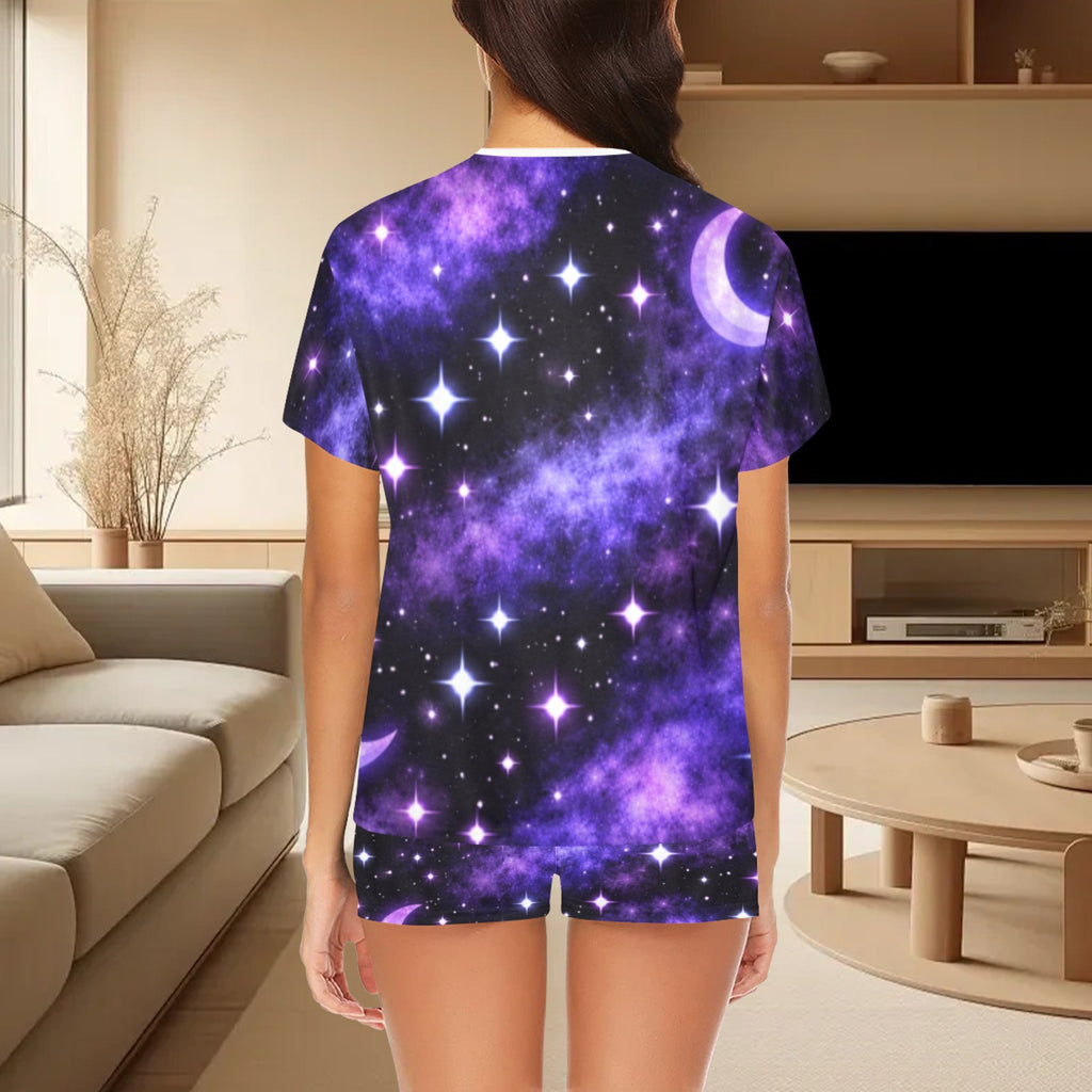 Midnight Moon Pajama Short Set