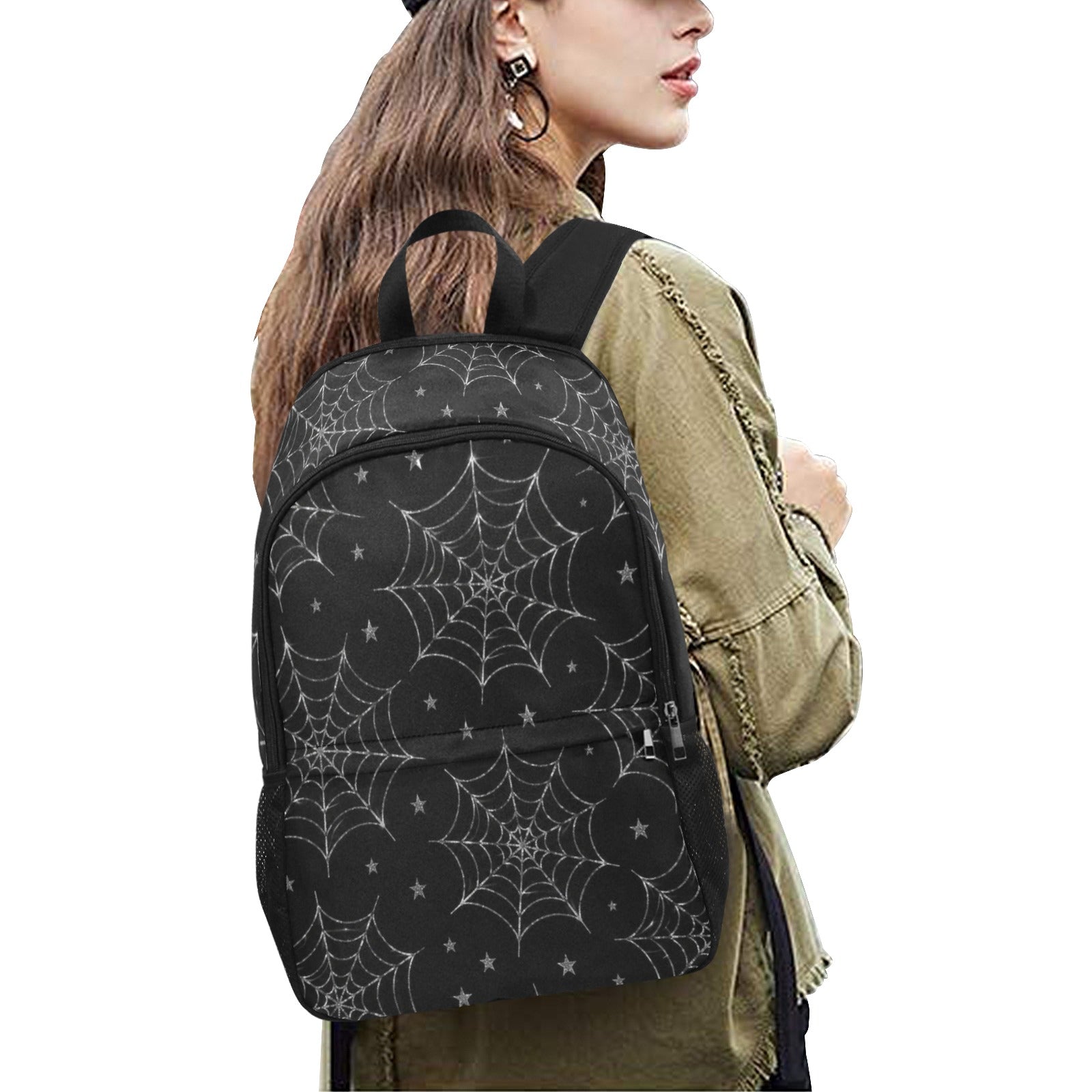 Silver Web Backpack