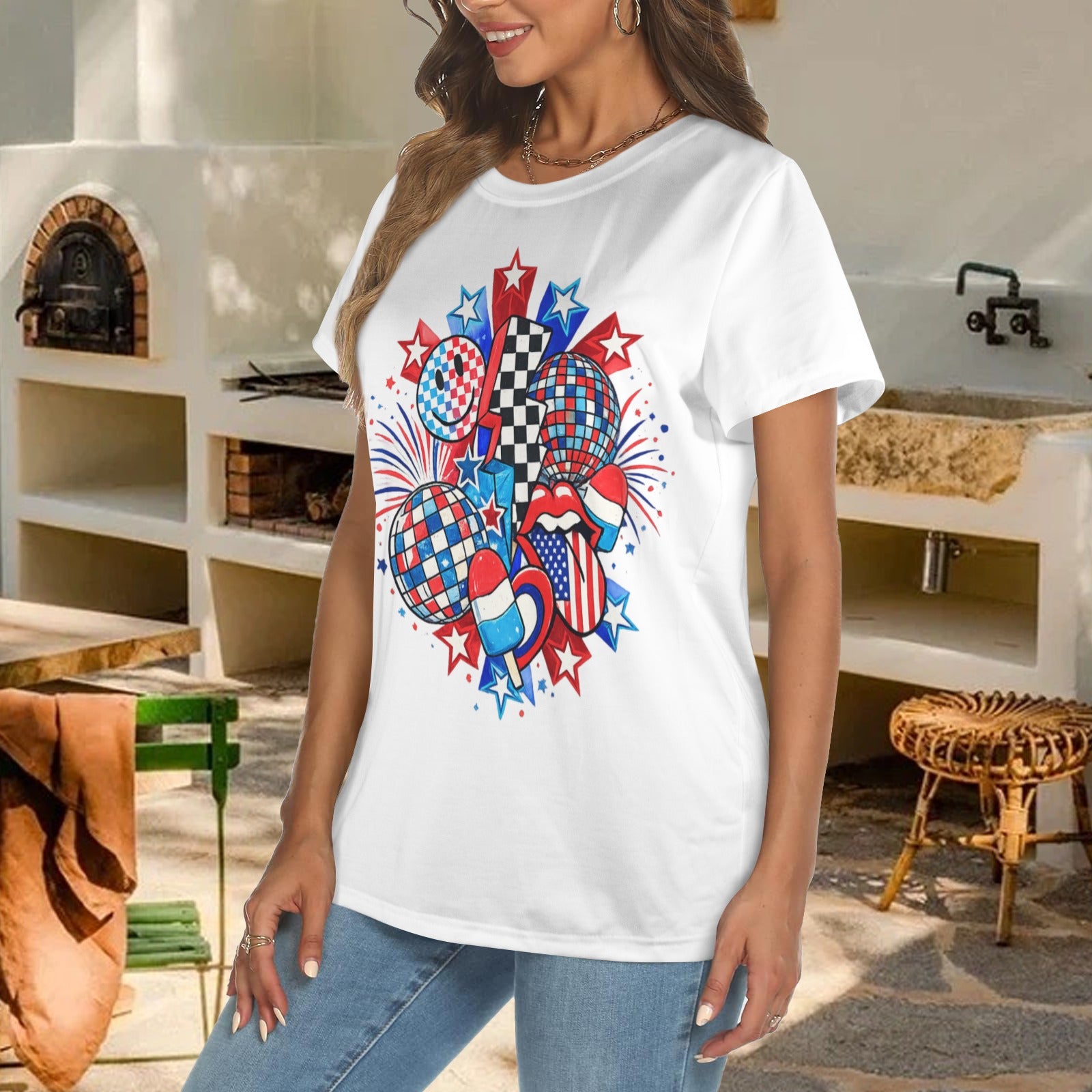 Red White And Retro Tee