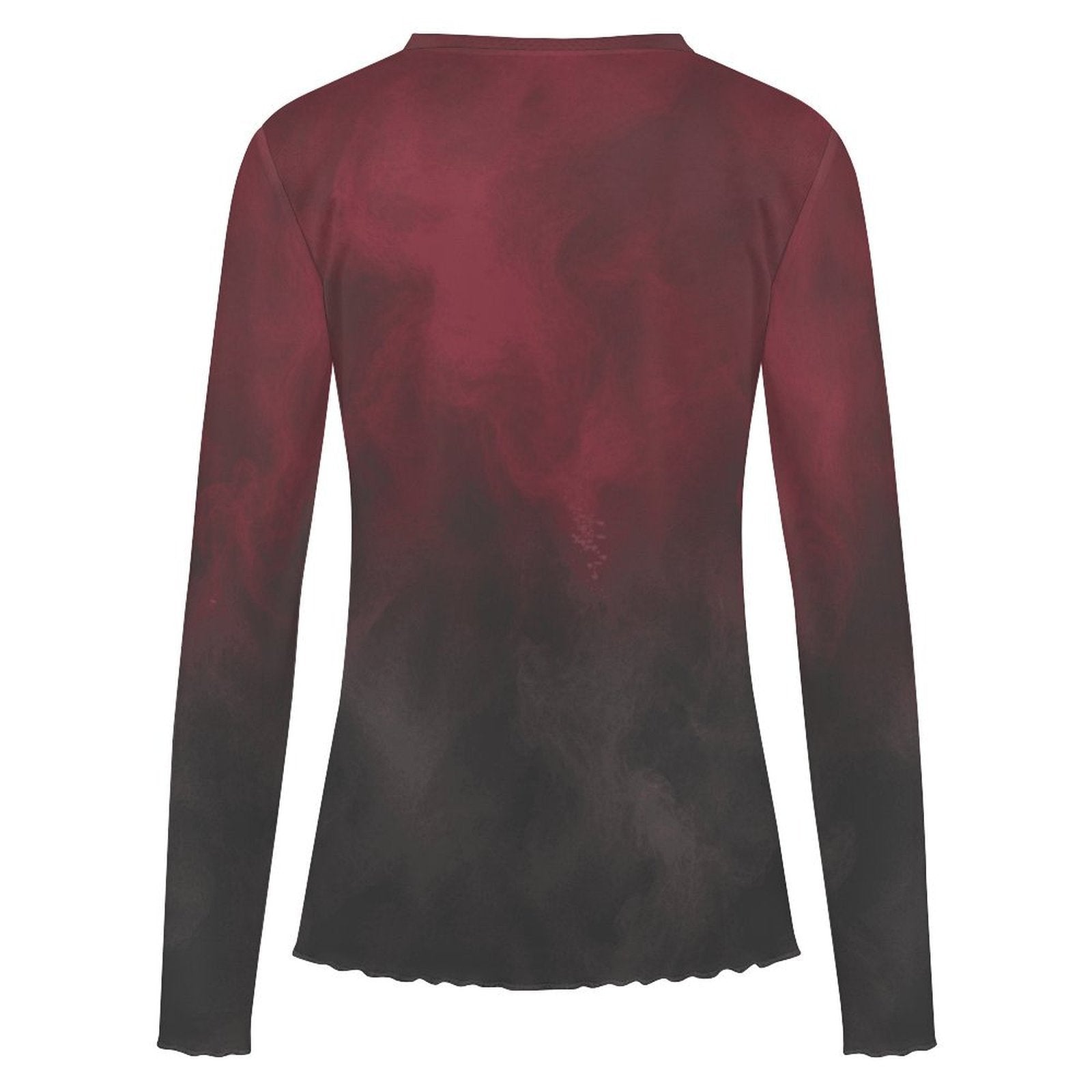 Crimson Dark Mesh Long Sleeve