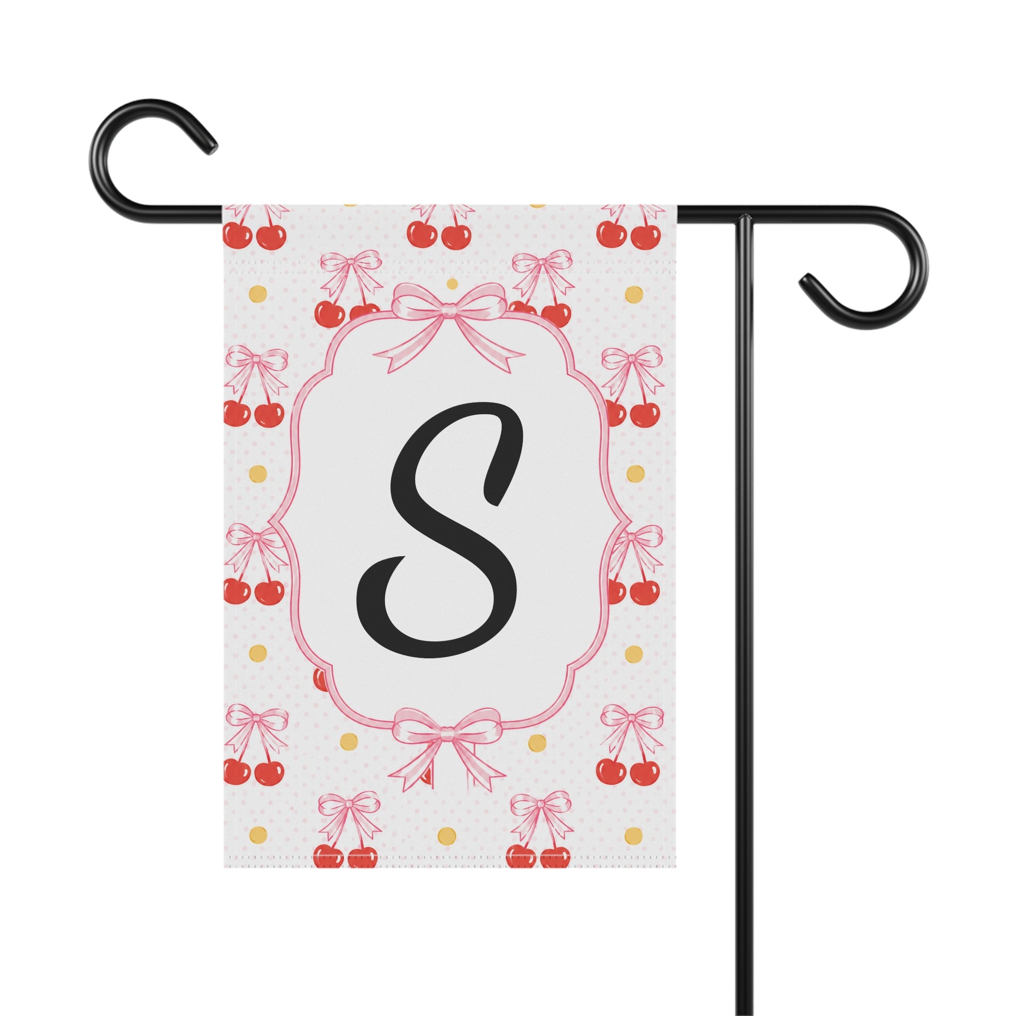 Personalized Cherry Garden Flag