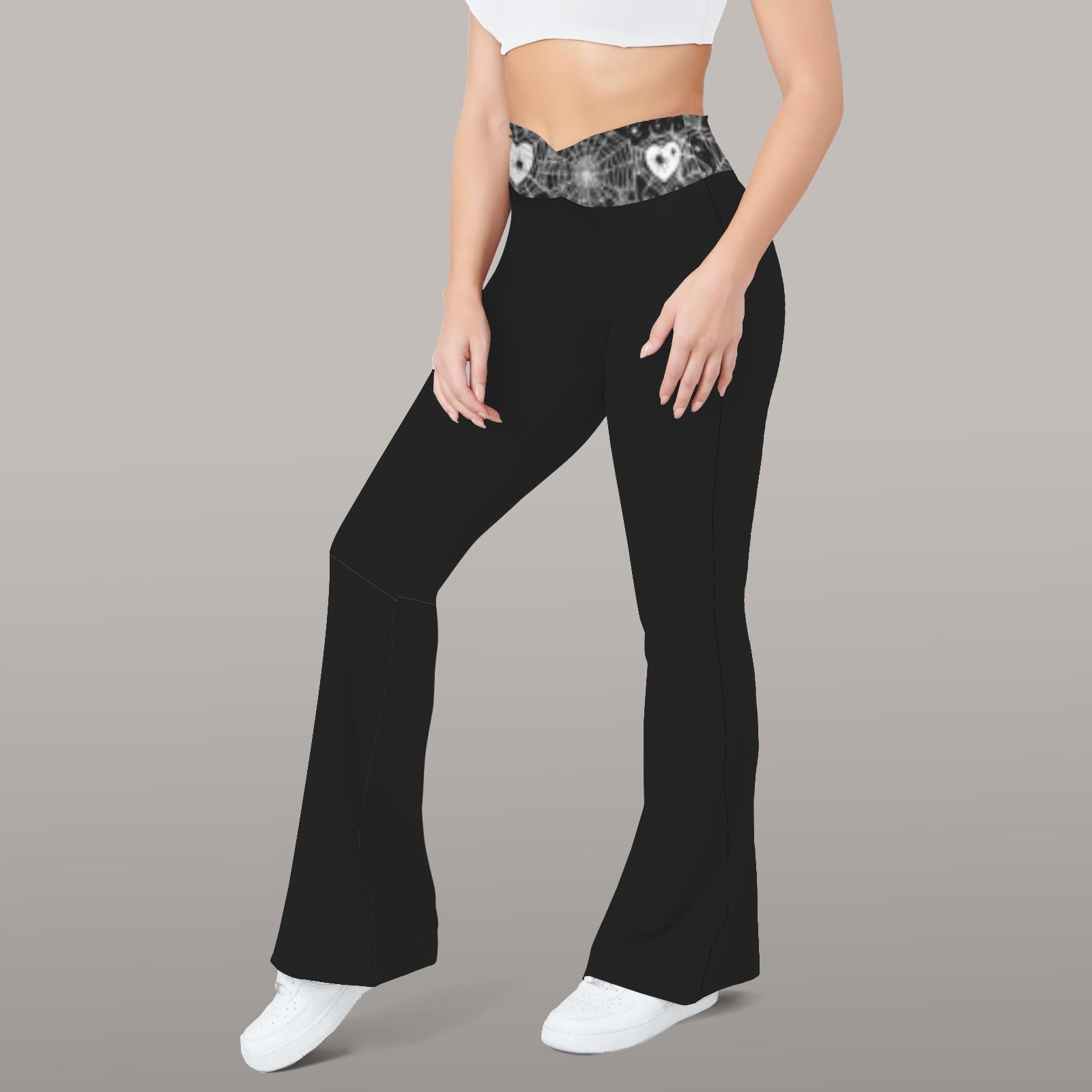 Web Of Hearts Yoga Pants
