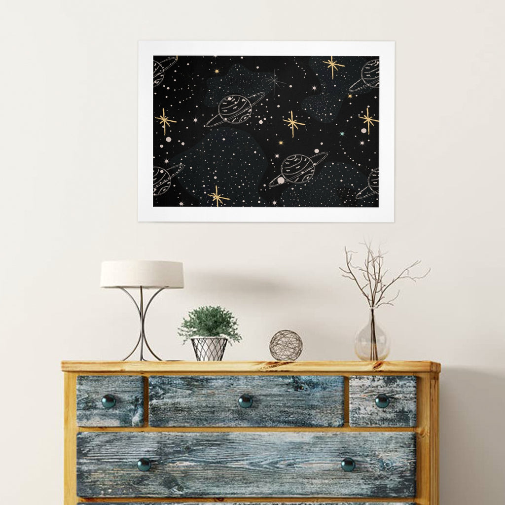 16"X12" Planet Wall Art