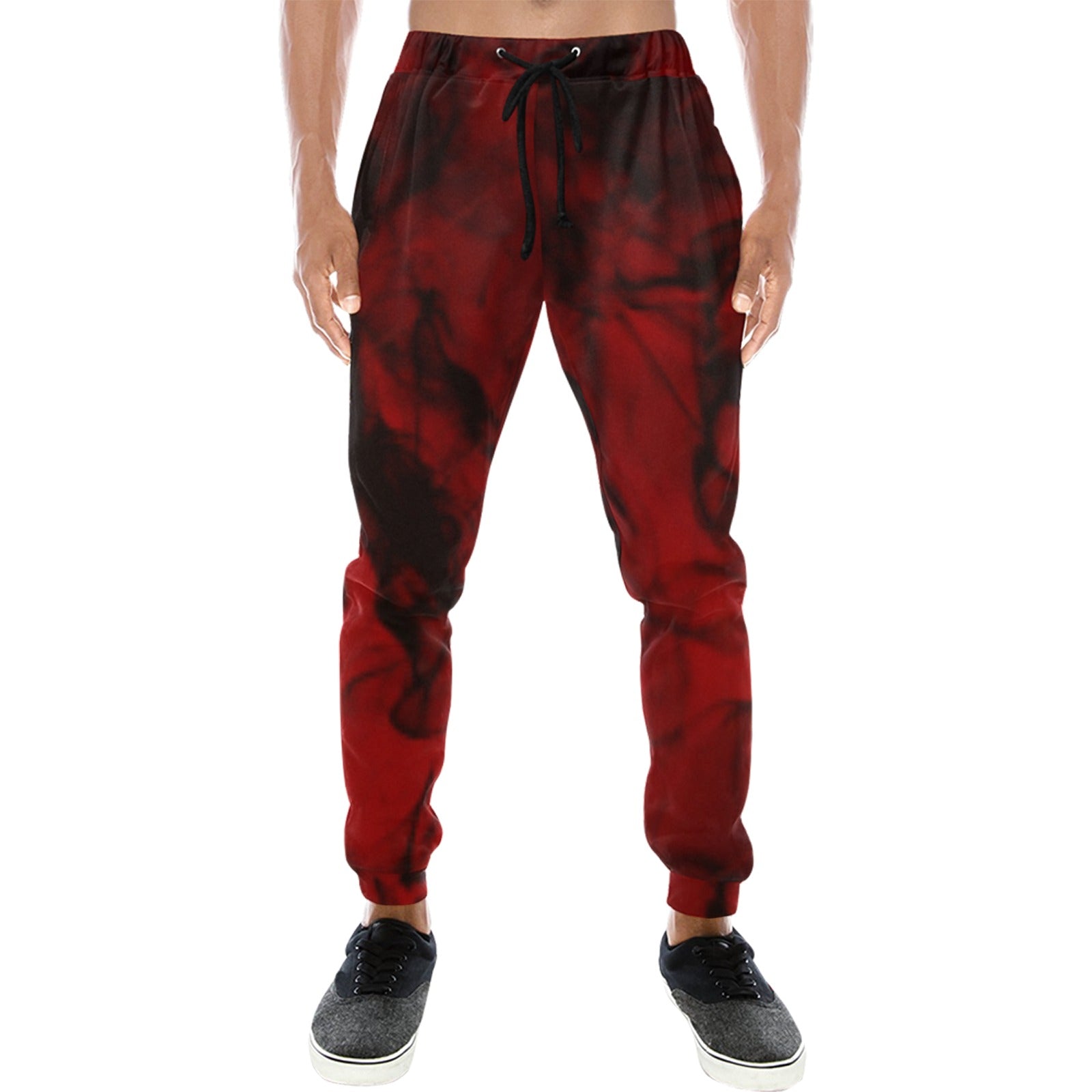 Crimson Black Joggers